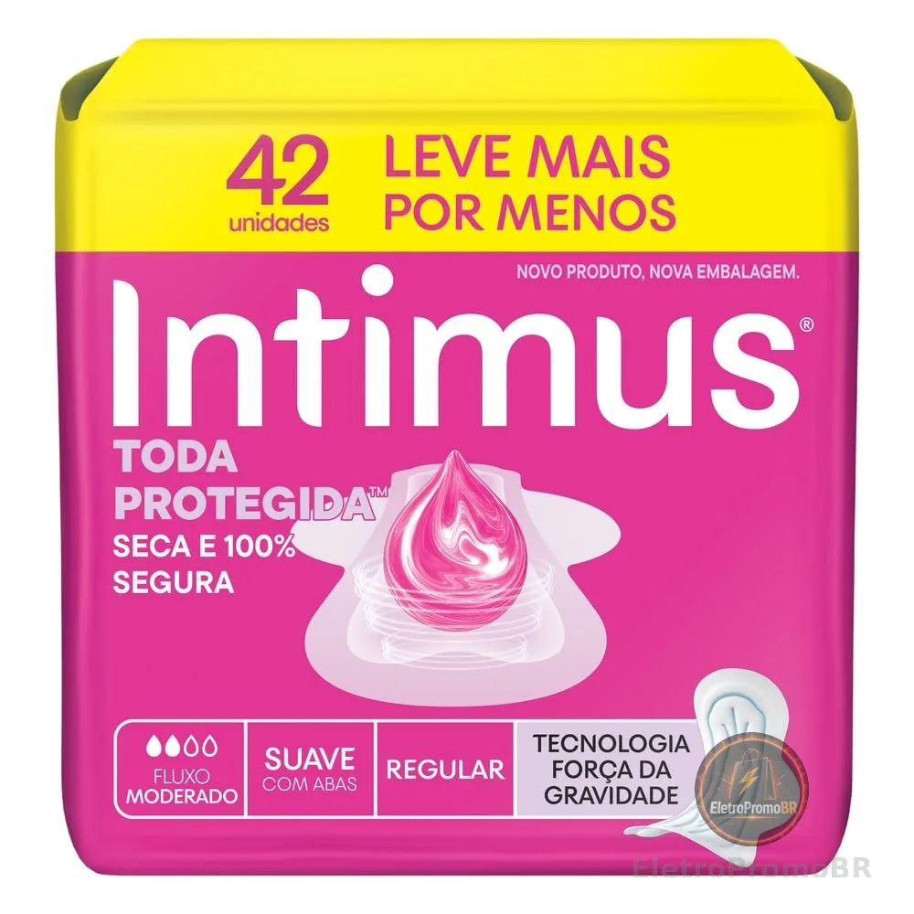 Absorvente Intimus Toda Protegida Dia Suave Com abas - 42 un