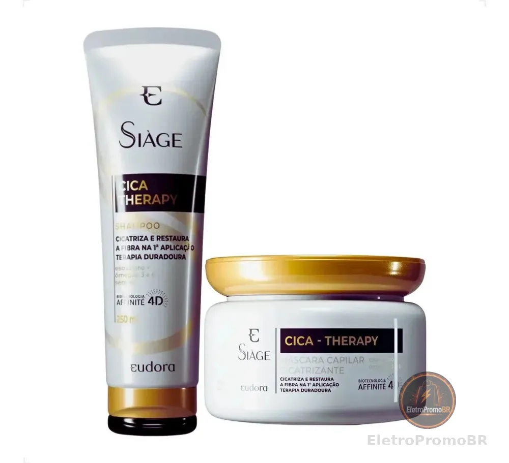 Eudora Shampoo E Mascara Capilar Siage Cica-therapy Cabelos