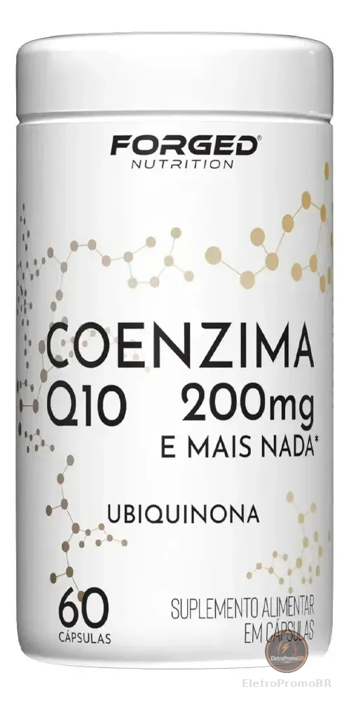 Coenzima Q10 200mg Pura Alta Concentração 60 Cápsulas - Forged Nutrition