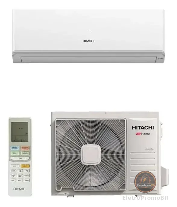 Ar Condicionado Split Inverter Hitachi Airhome 12.000 Btus Frio R-32