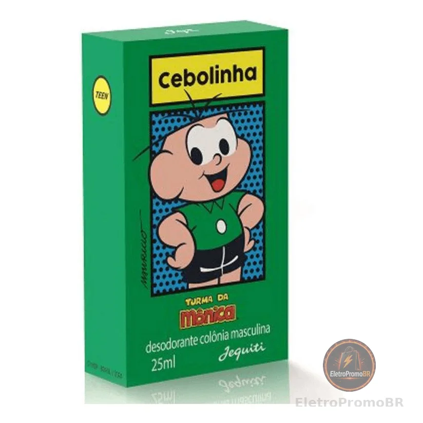 Deo Colônia Infantil Cebolinha 25ml Turma da Mônica Perfume Menino Fougére Refrescante Dia a Dia
