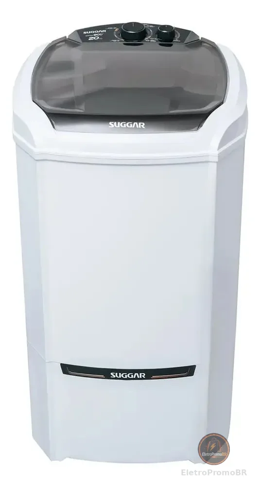 Máquina De Lavar Semiautomática 20kg Lavamax Eco Suggar 220v Branco