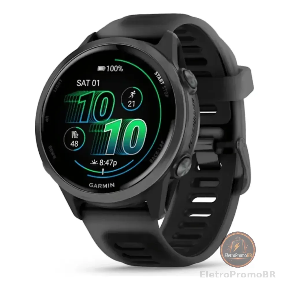 Relógio Garmin Forerunner 570 Com Gps/monitor Cardíaco 42mm Preto Pp/p