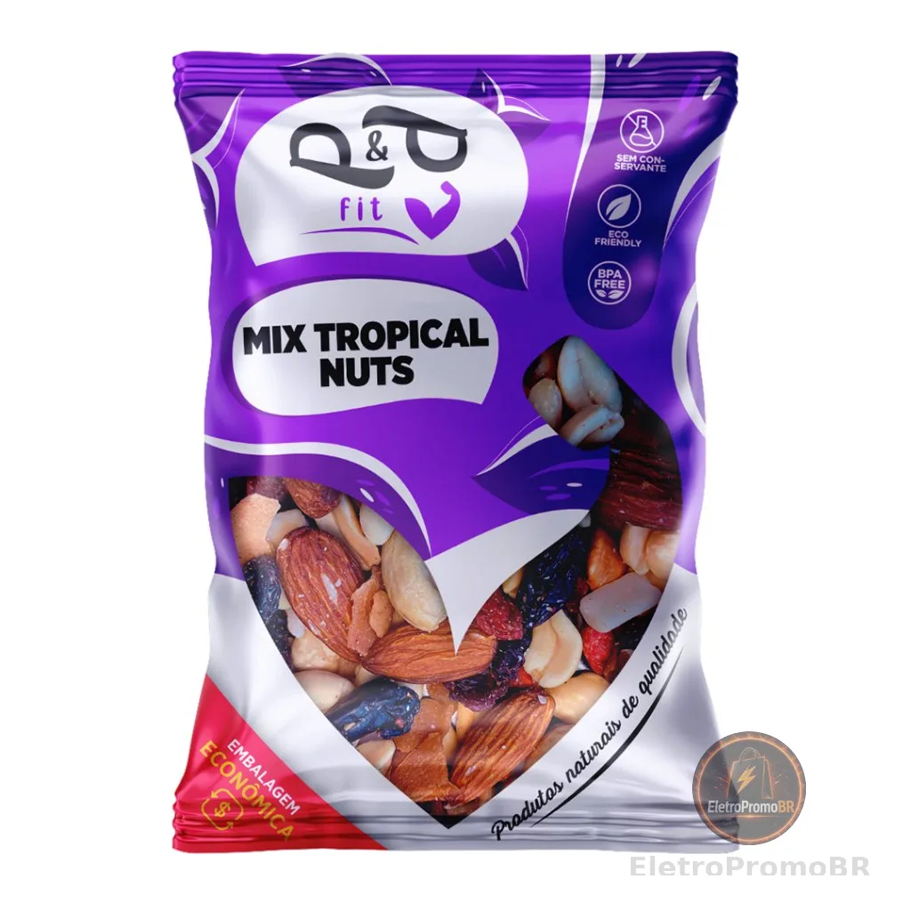 Mix Castanhas Dieta Saudável - Mix de Nuts Castanhas, Amendoim, Castanha de Caju, Uva Passa Nozes, Amêndoa