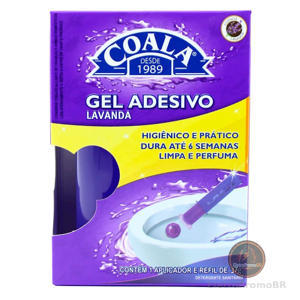 Aplicador Coala Gel Adesivo + Refil Lavanda 37 g