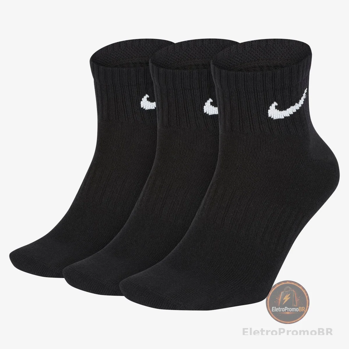 Meia Nike Everyday Lightweight (3 pares) Unissex