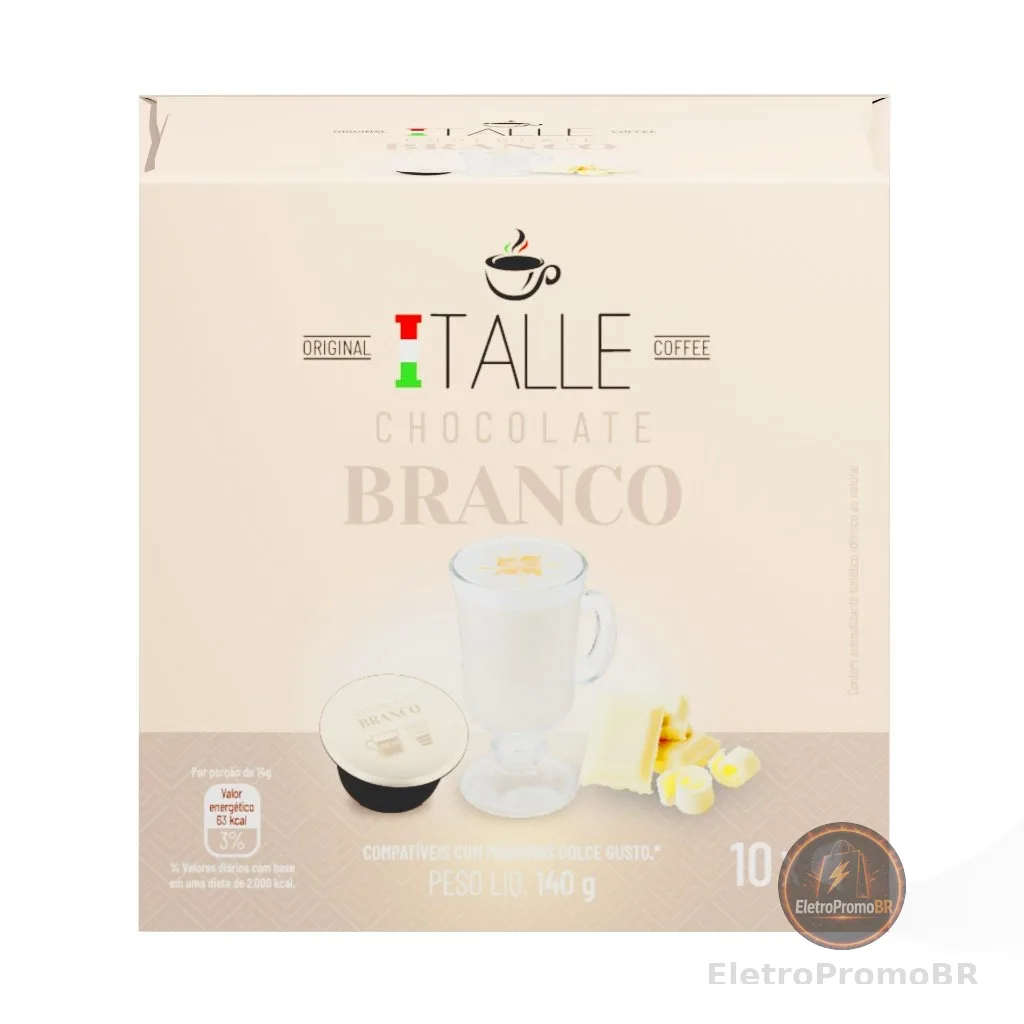 Capsula Dolce Gusto Chocolate Branco Cafe Italle 10 Capsulas