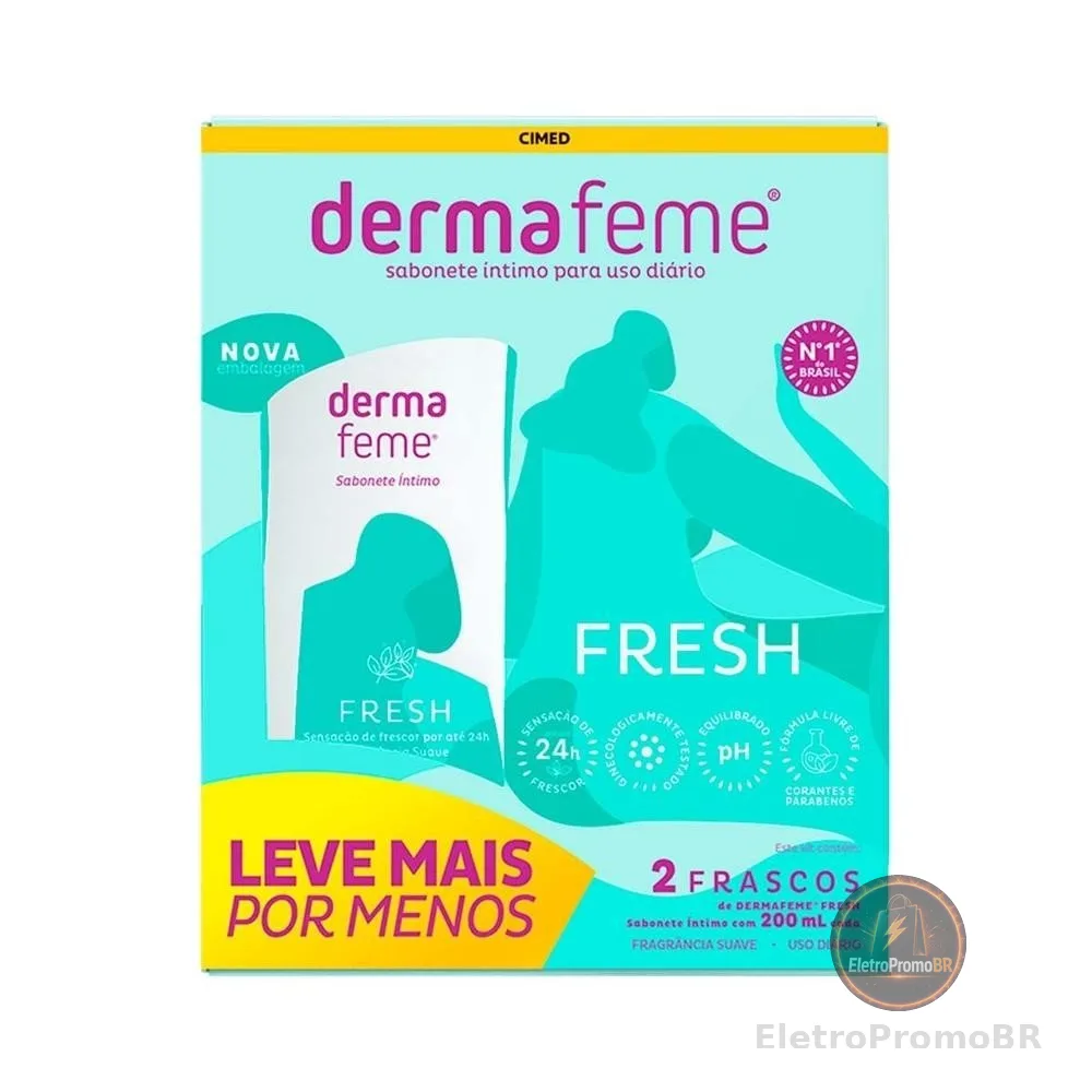 1 Pack - Sabonete Íntimo Dermafeme Fresh 200ml