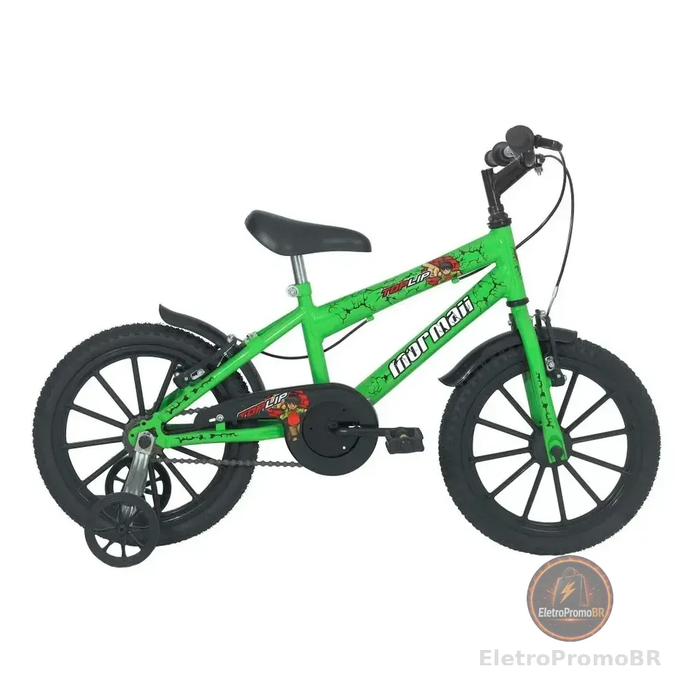 Bicicleta Urbana Mormaii 1 Velocidad 16 Pulgadas Top Lip Verde 16