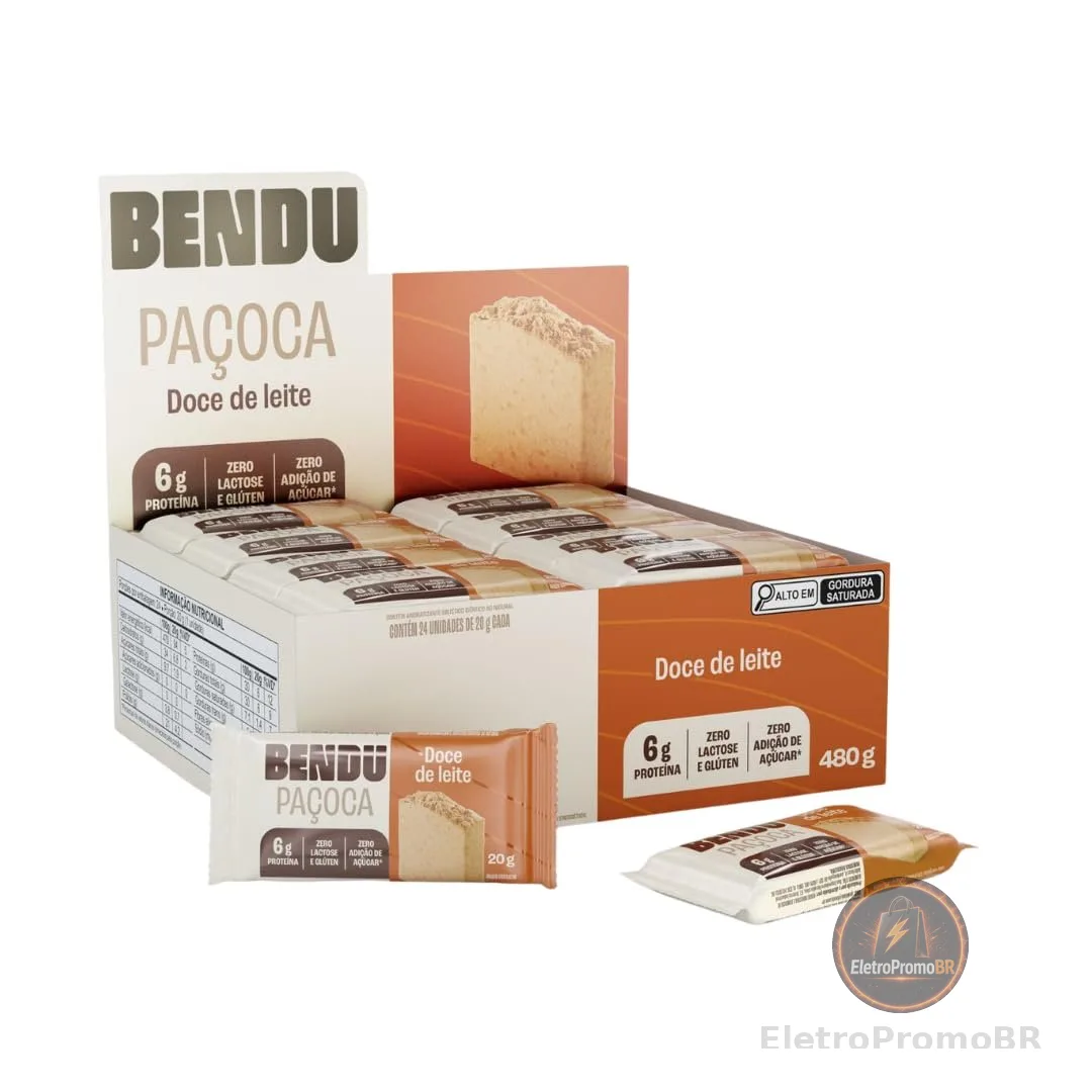 Paçoca de dulce de leche (display com 24 uni)