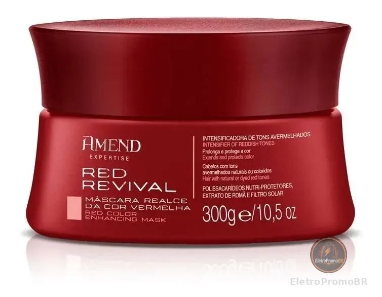 Máscara Amend Red Revival Realce Da Cor Vermelha 300g