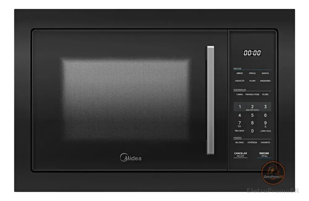 Micro-ondas De Embutir 35l Preto Midea Mgb35m1
