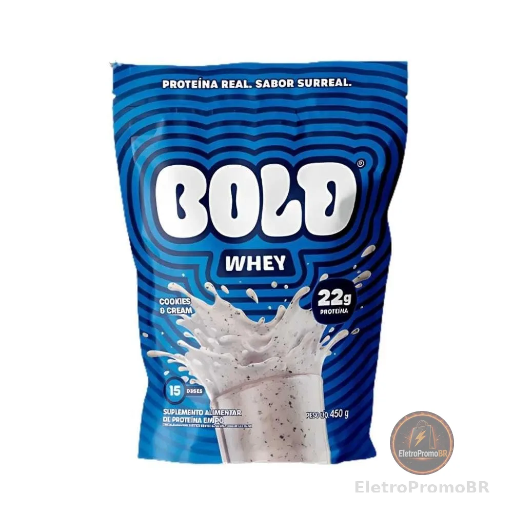 WHEY PROTEIN 3W - BOLD WHEY (450g) - Sabor: Cookies & Cream