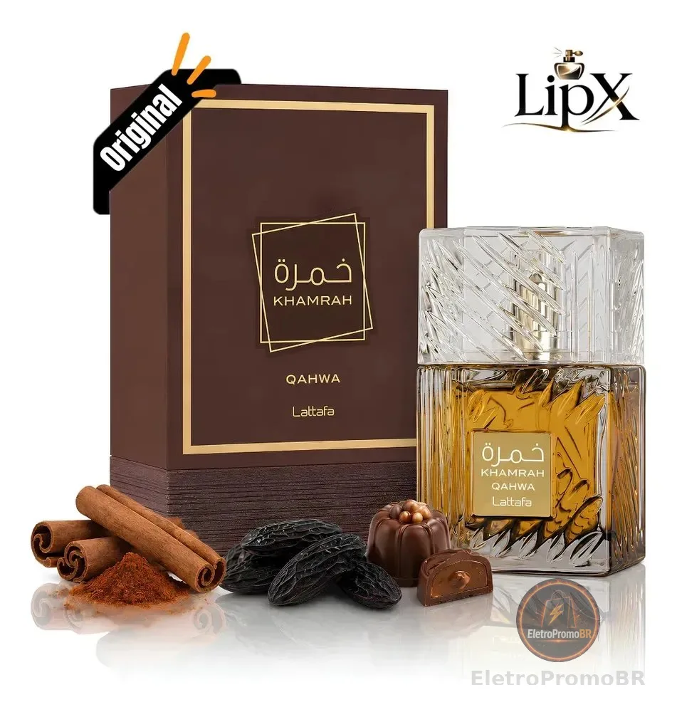 Perfume Arabe Khamrah Qahwa Unissex 100ML Com Nf
