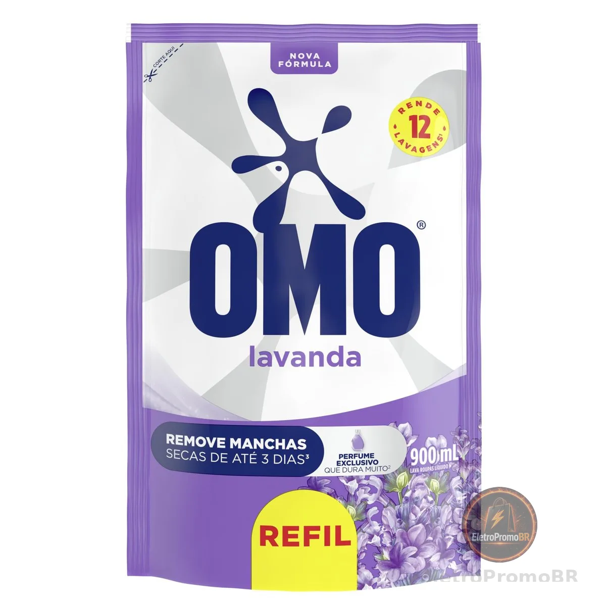 OMO Sabão Liquido Refil Lavanda Edição Especial 900Ml Omo