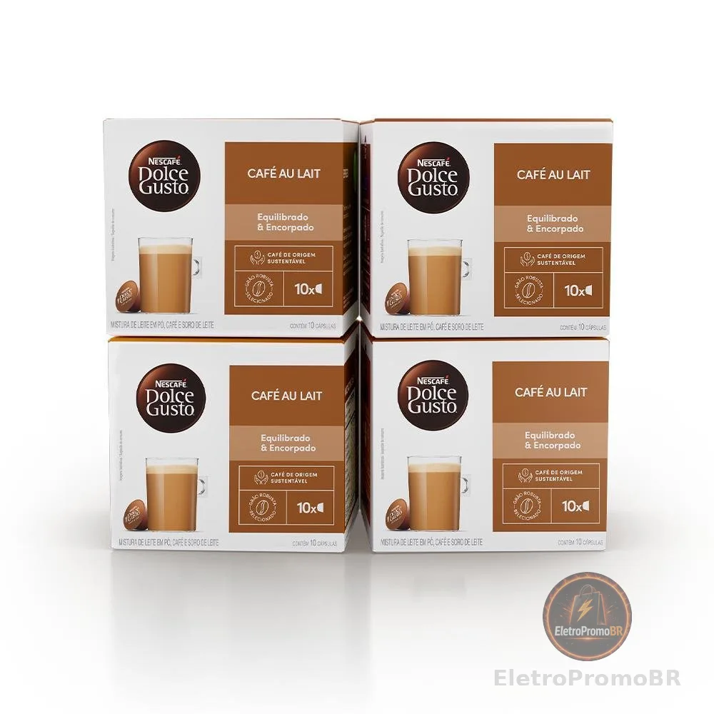 Kit 40 cápsulas Café Au Lait - Nescafé Dolce Gusto