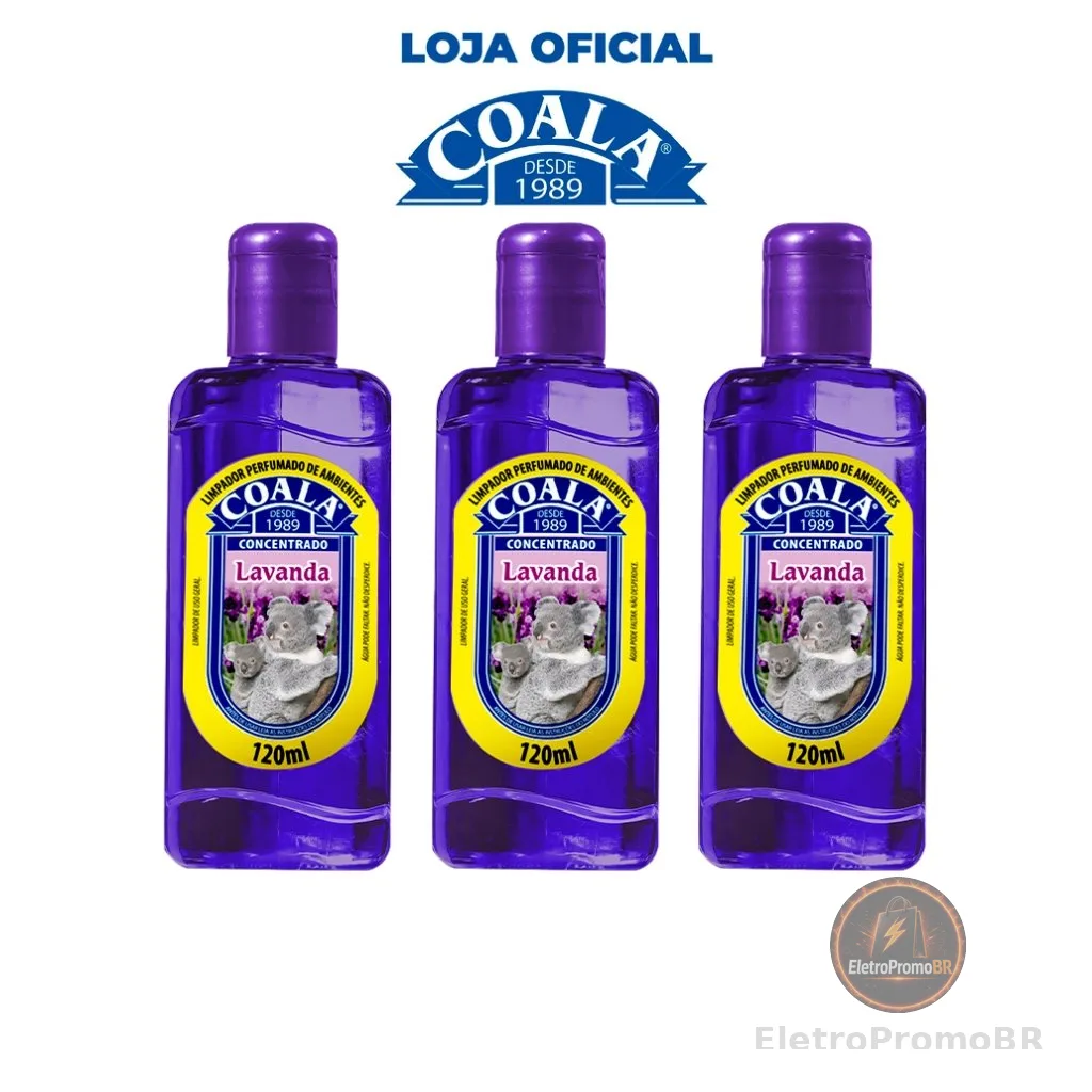 Combo 3 Limpadores Coala Lavanda 120 ml
