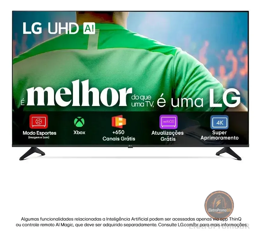 Smart Tv LG Uhd Ai Ua75 43 Polegadas Hdr10 Pro Processador 7 Ai Ger8 Webos 25