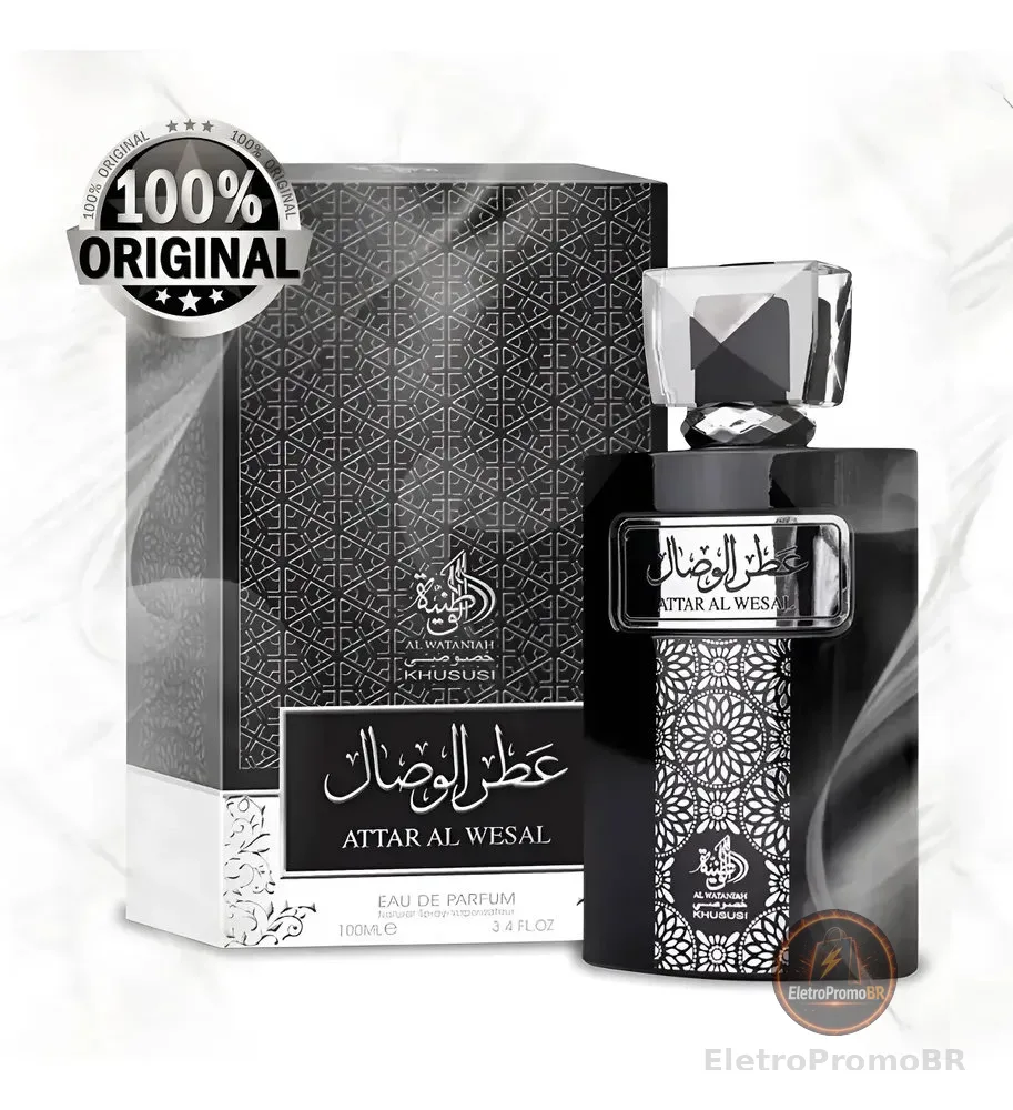 Perfume Attar Árabe Al Wesal Wataniah 100ml - Masculino Eau De Parfum Lacrado Importado