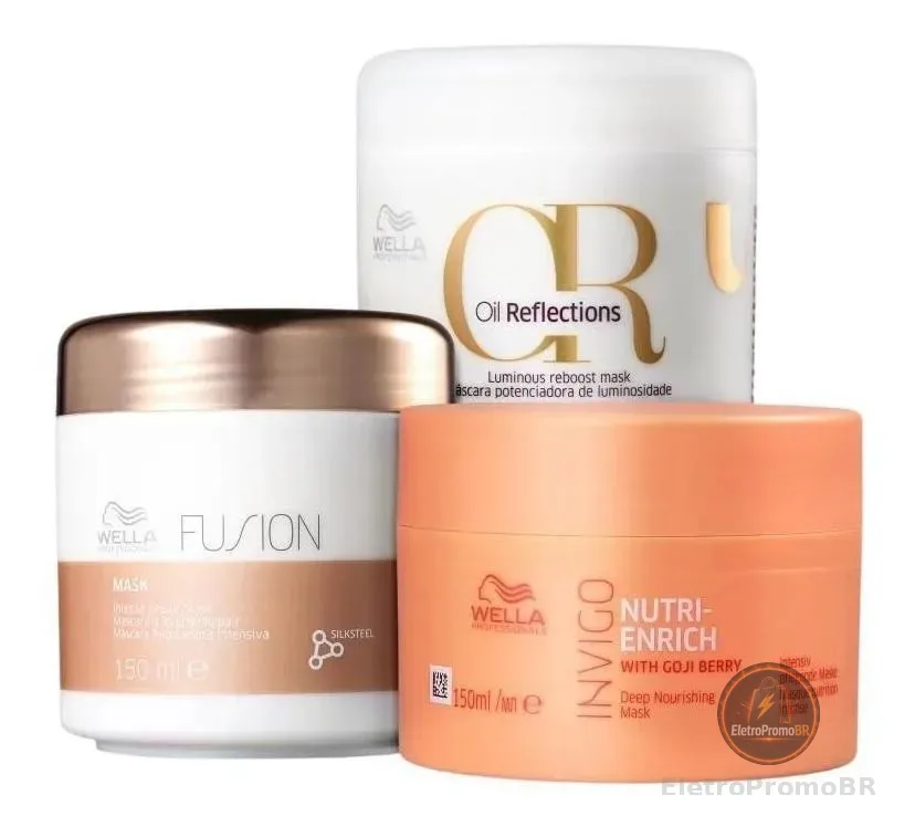 Kit Wella Cronograma Capilar Fios Perfeitos 3 Produtos
