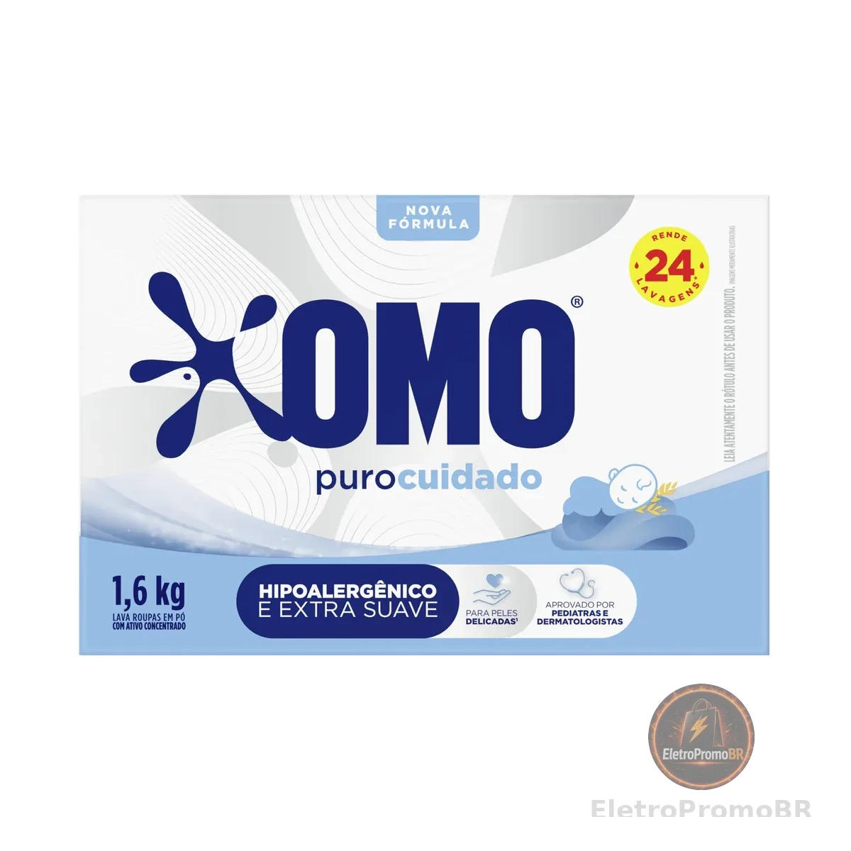 OMO Puro Cuidado - Sabão Em Pó 1.6Kg