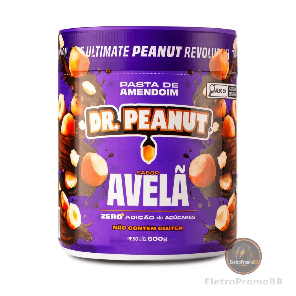 Pasta de Amendoim com Whey Protein 600g Dr Peanut