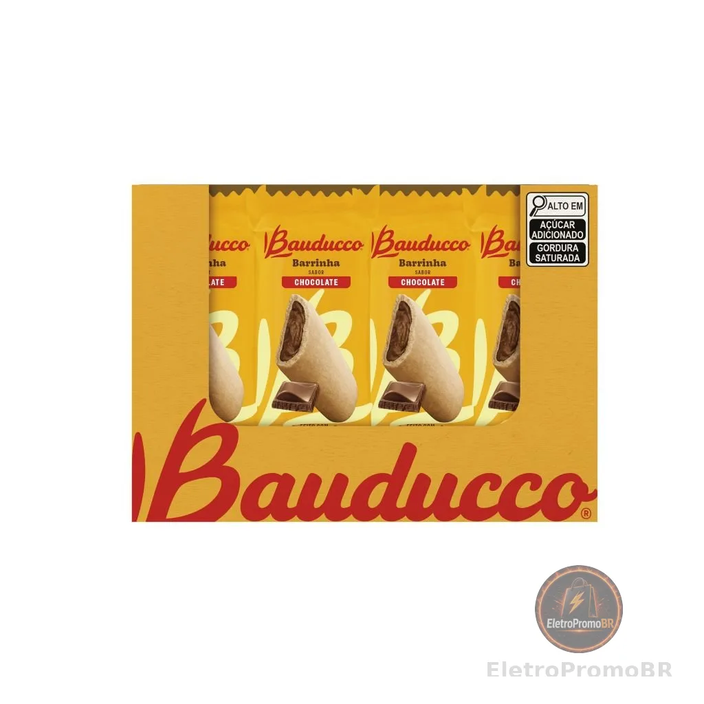 Barrinha Maxi Chocolate Bauducco Display C/20 unidades