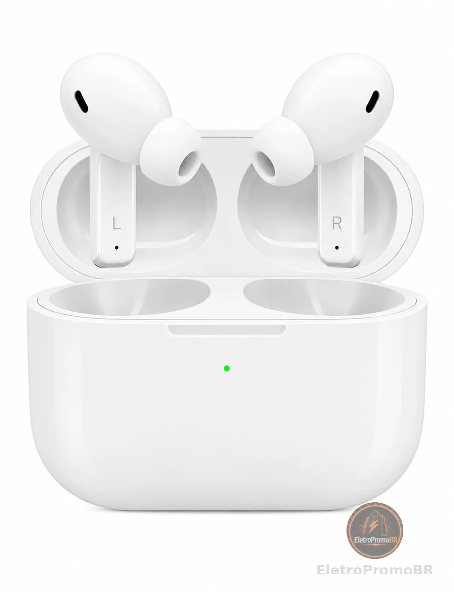 Fone de Ouvido Bluetooth Resistente Água, Bateria com mais de 6h de autonomia, Microfone Embutido Design Ergonômico Ideal Para Esportes Reuniões Videogame I.Phone Android Premium