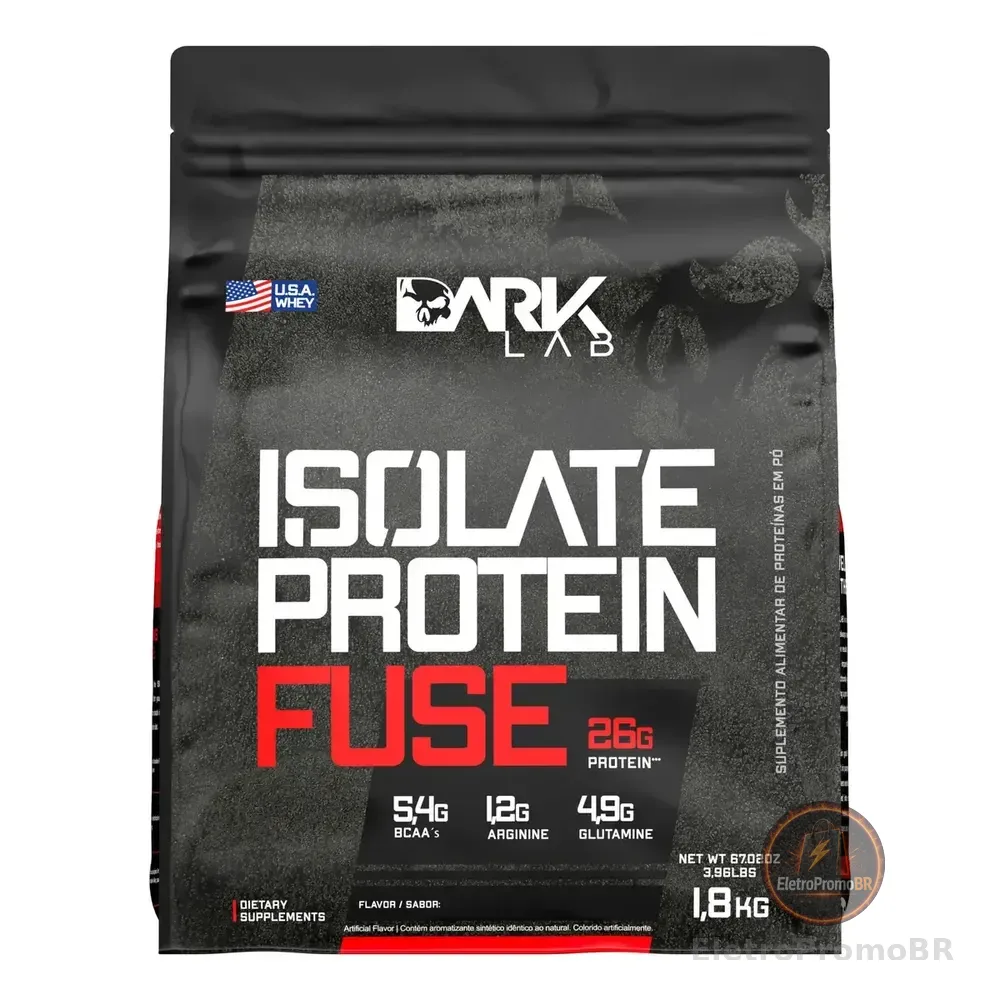 Whey Isolate Protein Fuse Refil 1,8kg Dark Lab - Mp Importad Sabor Creme De Avelã