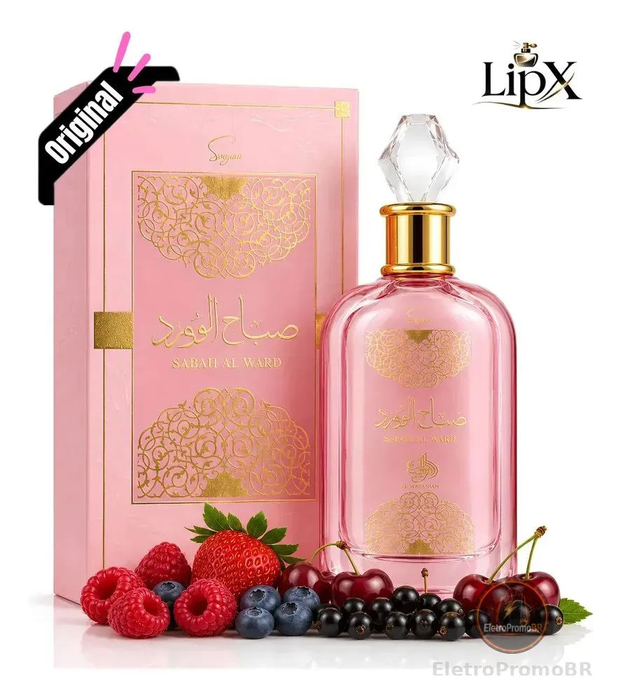 Perfume Árabe Sabah Al Ward Sugar Feminino 100ml - Original Com Nf