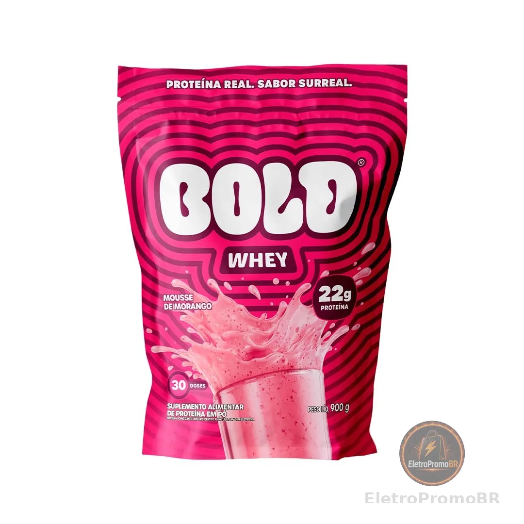 WHEY PROTEIN 3W - BOLD WHEY (900g) - Mousse de Morango
