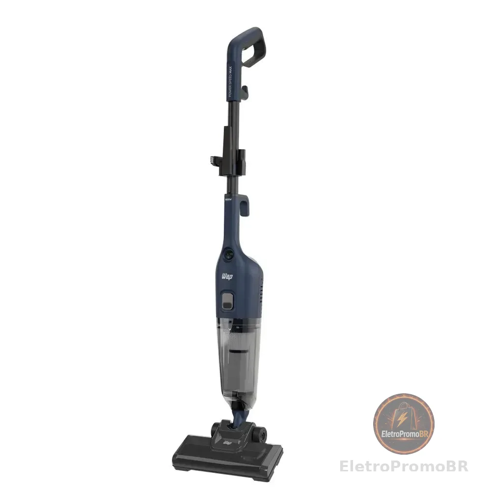 Aspirador Vertical WAP POWER SPEED MAX AZ20 1600W de Potência Sistema 360° Com Tecnologia Cyclone 3 Em 1 127V