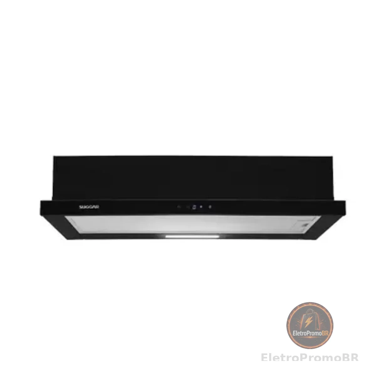 SUGGAR DEPURADOR DE AR SLIM TOUCH DE EMBUTIR 80CM PRETO 220V DE82THPT