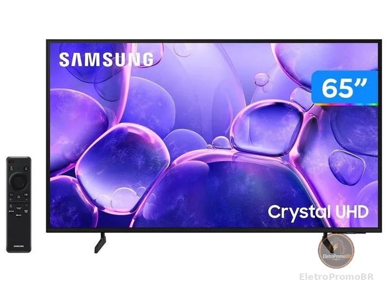 Smart TV 65" Samsung 4K UHD Crystal UHD UN65U8600FGXZD Tizen Bixby 3 HDMI