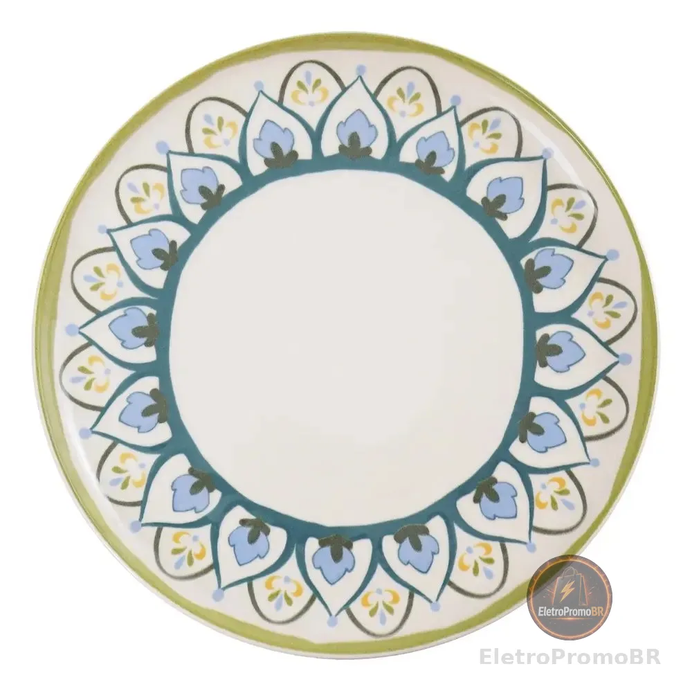 Conjunto 6 Pratos Rasos 26cm Flat Nisa Oxford