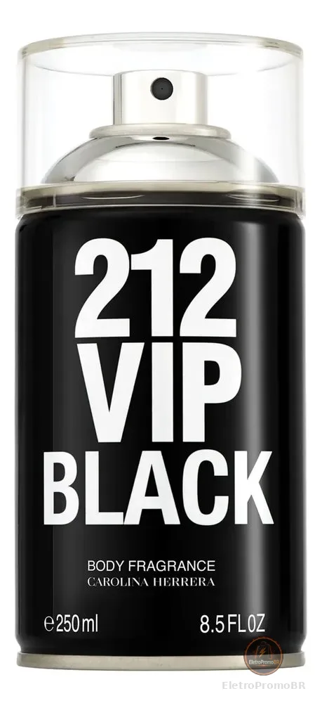 Carolina Herrera 212 Vip Men Black - Body Spray 250ml Blz Única