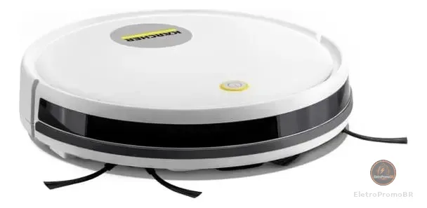 Robô Aspirador De Pó Kärcher Rcv 1 Controle Remoto 3 Modos De Limpeza Sensor Anti-queda E De Colisão  Branco 127/220v