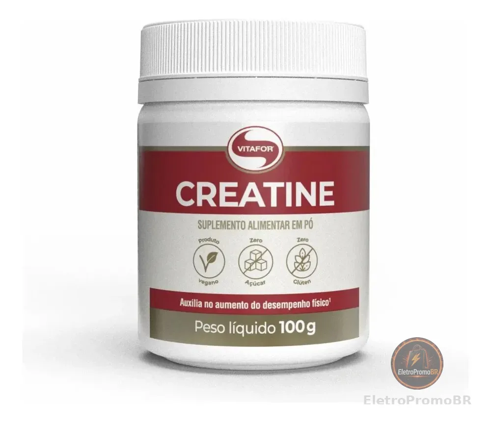 Creatina Monohidratada Creatine Sem Sabor 100g Vitafor