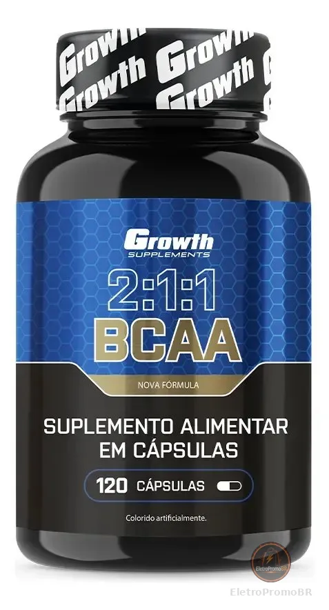 BCAA 2:1:1 120 cápsulas Growth Supplements