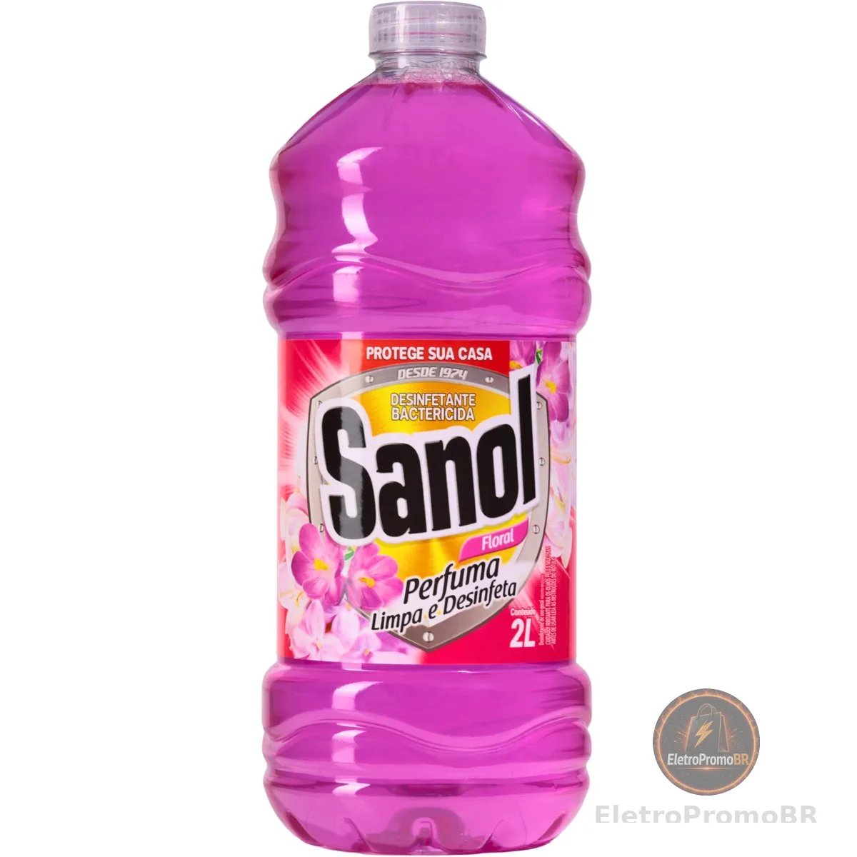 Desinfetante Líquido para uso Geral, Floral, Sanol, 2 Litros, Rosa