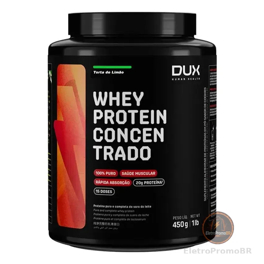 Whey Protein Concentrado - 450g Dux Nutrition Sabor Torta De Limão Torta De Limão