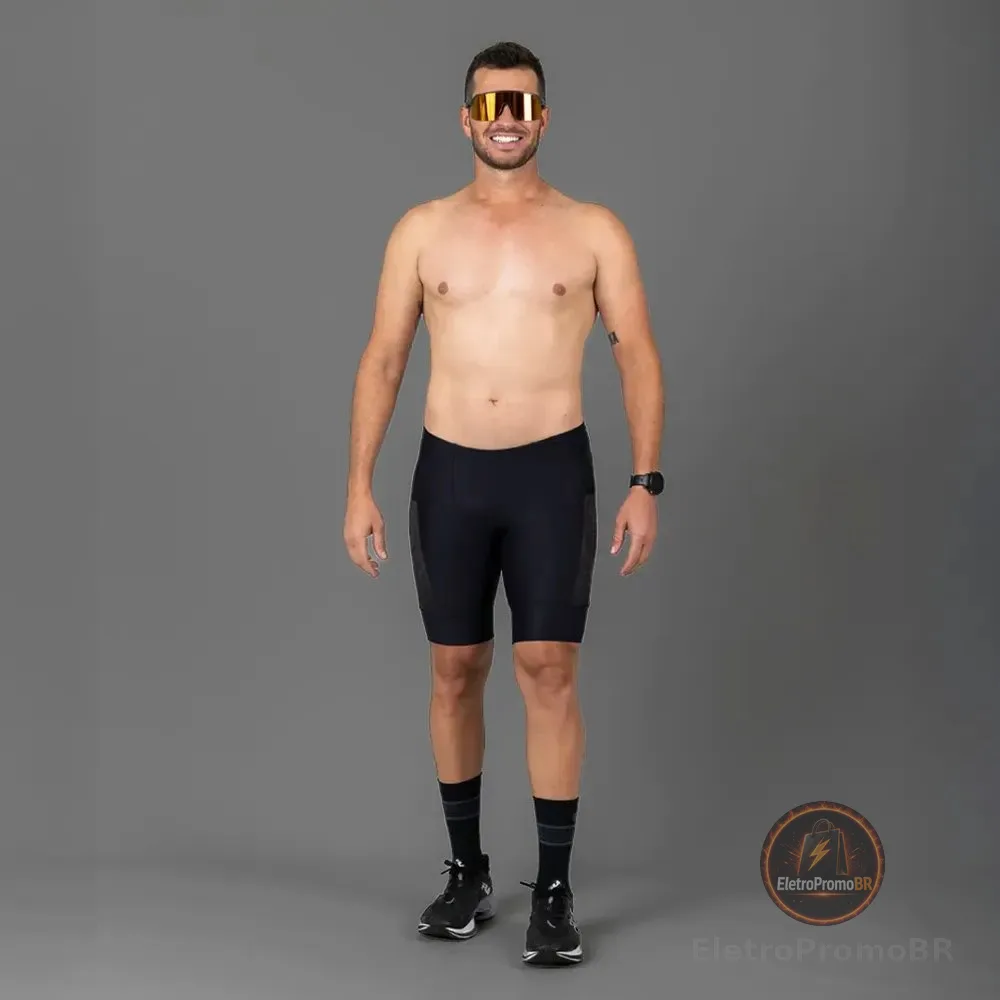 Bermuda Running Woom Light Run Masculino Iii Preto M