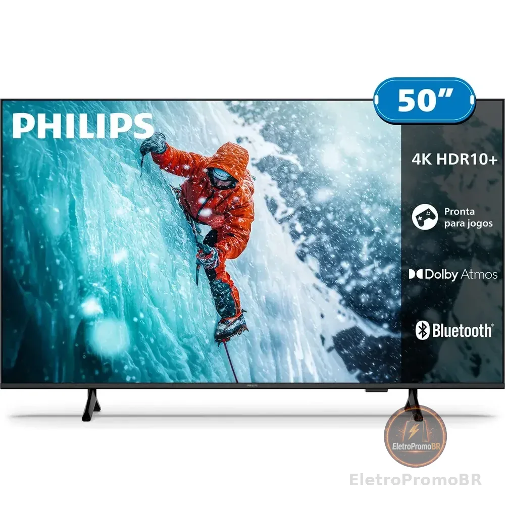 Smart Tv Philips 50 4k 50pug7300 Comando De Voz Bluetooth