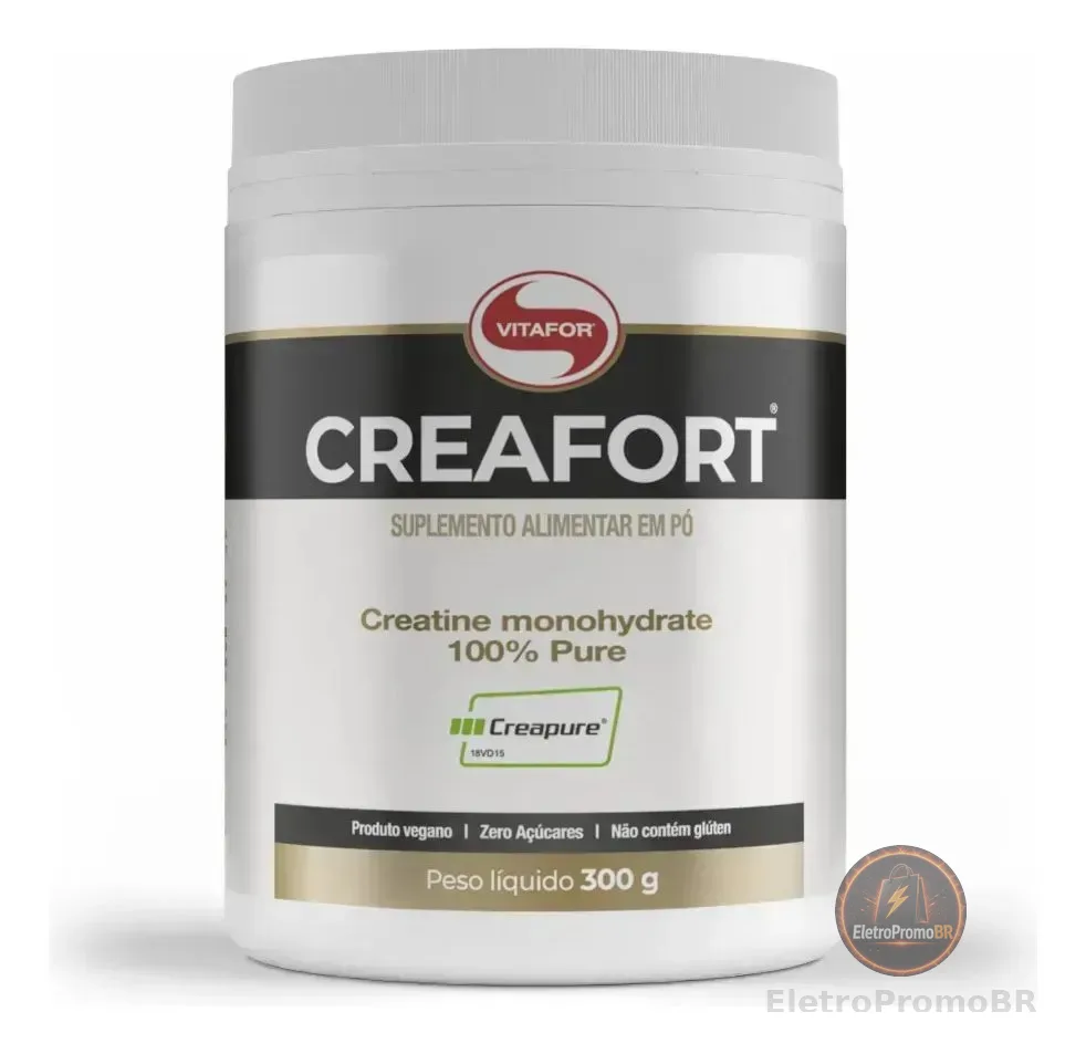 Creatina Monohidratada Creafort Sem Sabor 300g Vitafor