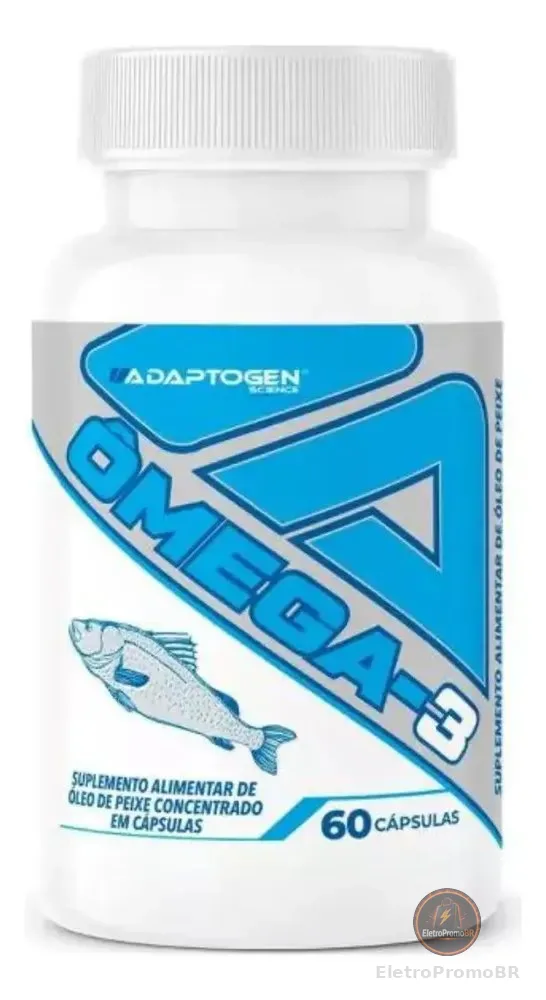 Ômega 3 EPA 660mg DHA 440mg 60 Cápsulas Óleo de Peixe Adaptogen