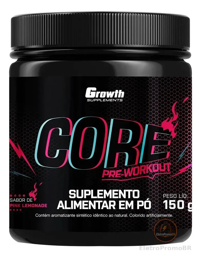 Pré Treino Core 150g Growth Supplements Pink Lemonade