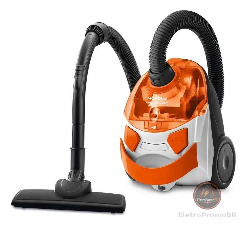 Aspirador de Pó, Mondial, 1500W - AP-15 Cor laranja