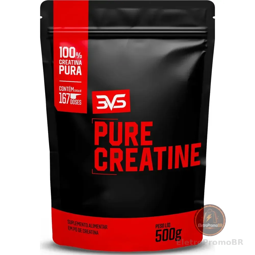 Creatina Monohidratada 500g - 100% Pura - 3vs Nutrition Sem Sabor