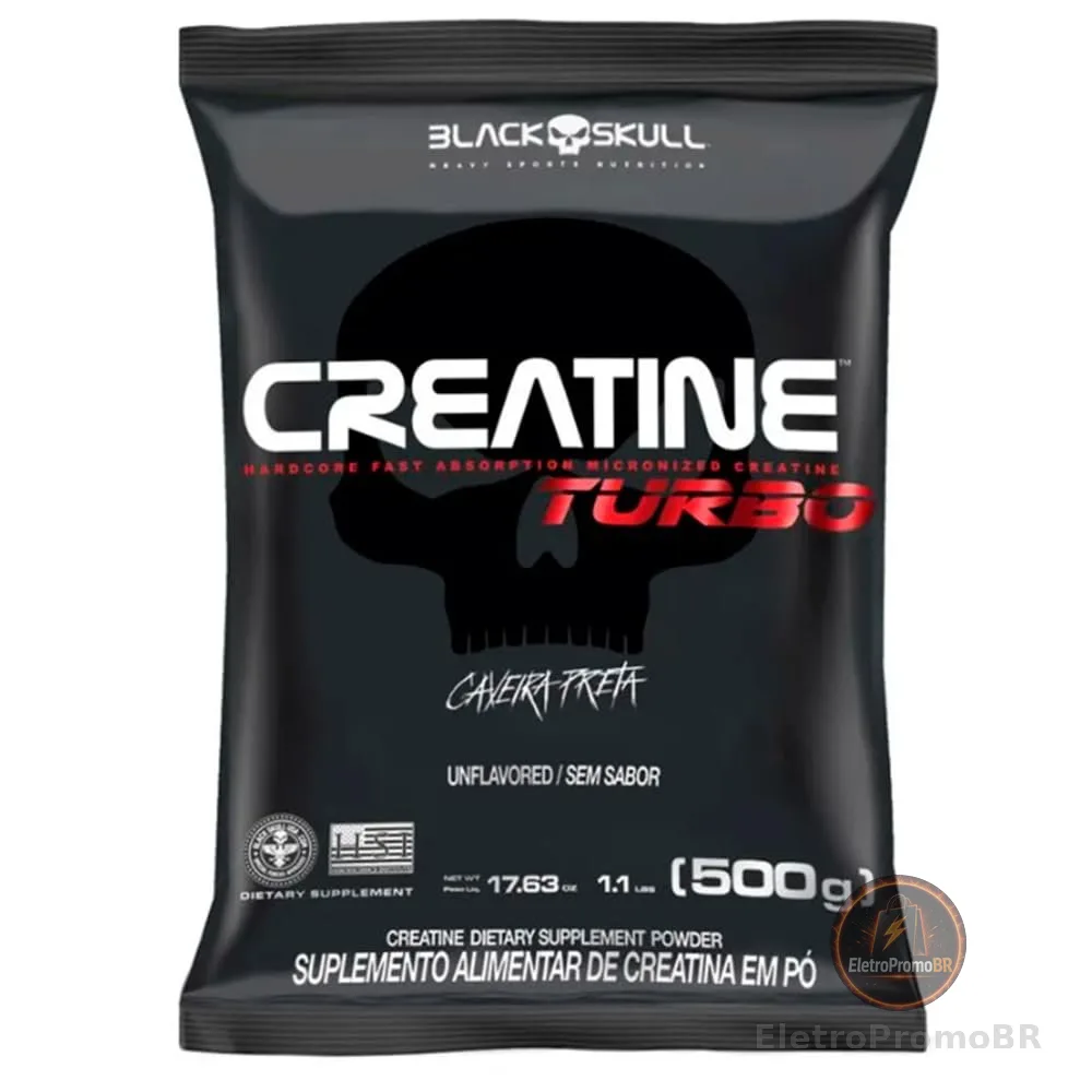 Black Skull Creatina Turbo 500g Refil