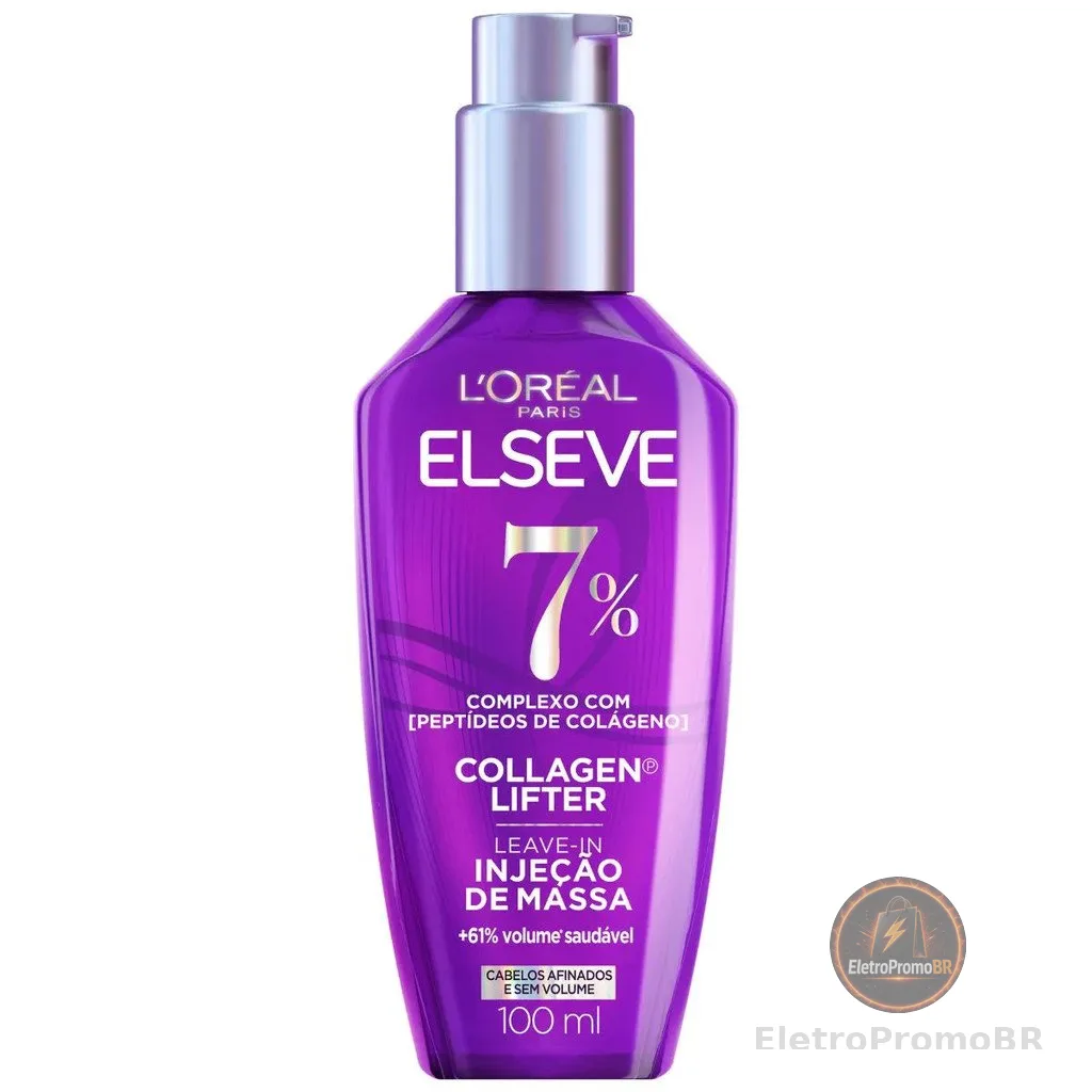 SÉRUM LEAVE-IN ELSEVE LOREAL COLÁGENO LIFTER  DE MASSA 100ML